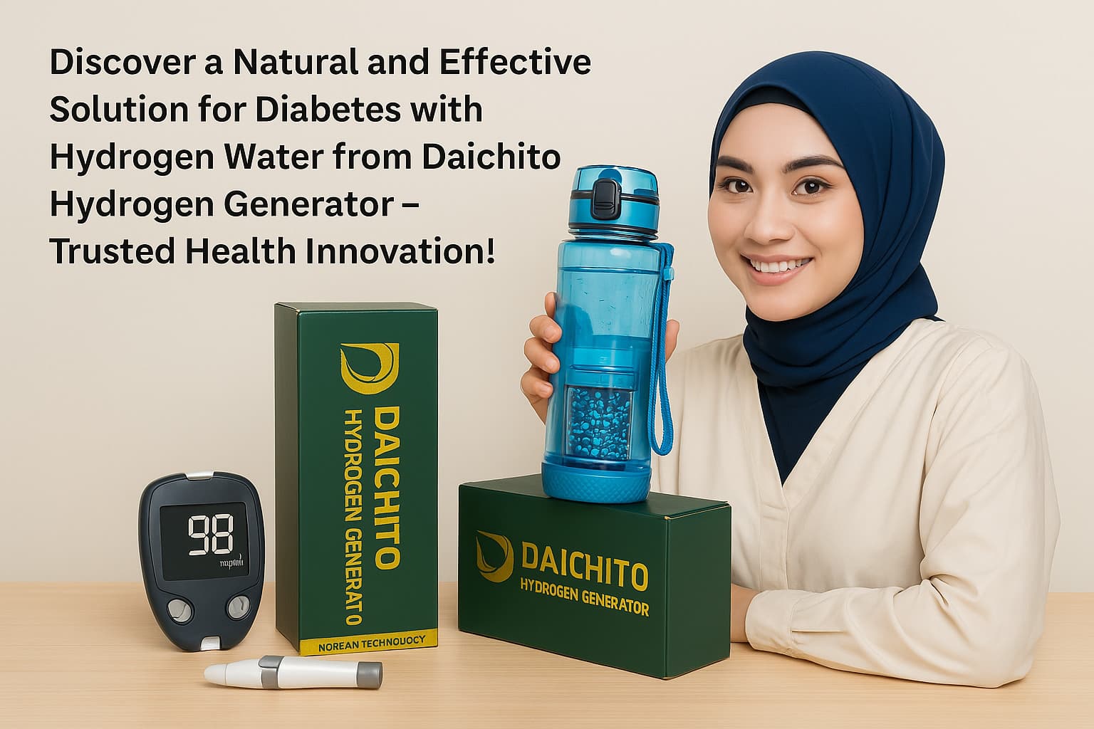 Daichito Hydrogen Generator: Solusi Obat Diabetes Alami yang Diburu Pembeli
